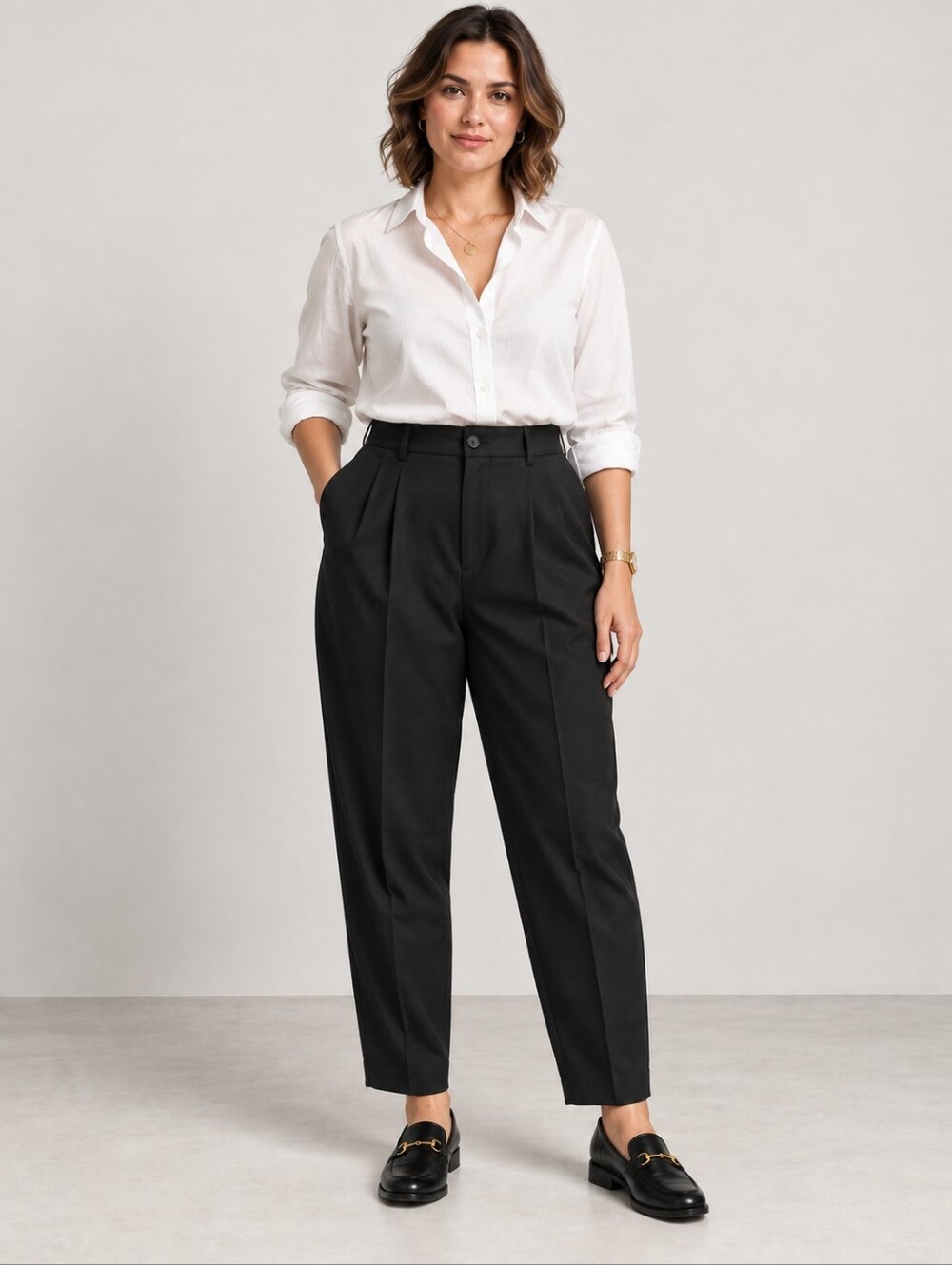 ZARA BLACK HIGH RISE PLEATED TAPERED DRESS PANTS STRETCH NWOT SIZE XL